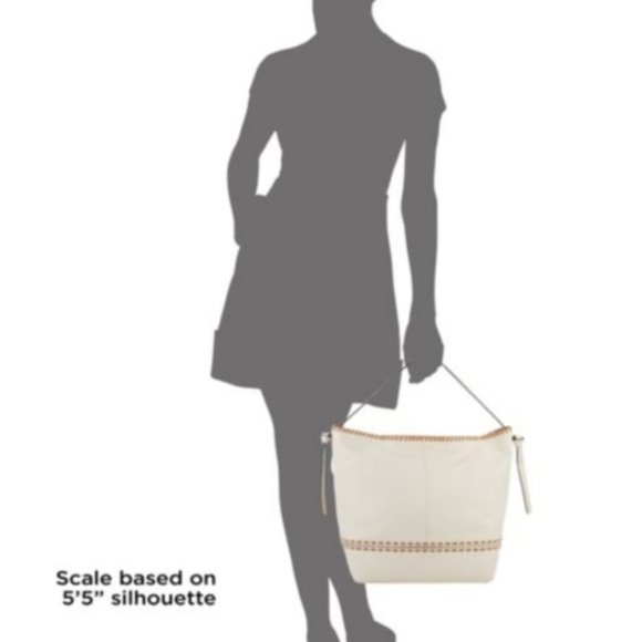 Cole Haan NEW Brynn Leather Shoulder Bag Large NWT Ivory - Picture 6 of 16